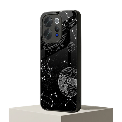 Stellar Voyage vivo v70 elite mobile cover | shockproof glass phone case