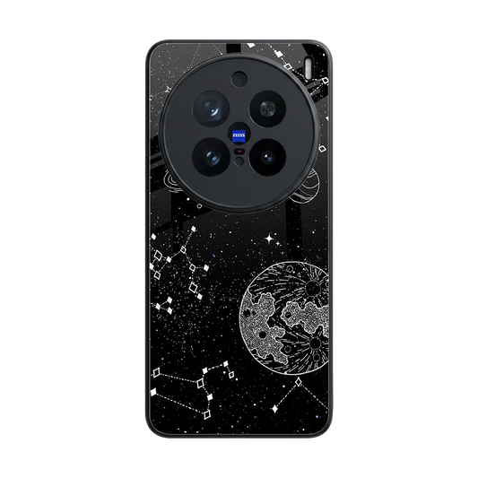 Stellar Voyage back phone cover | glass case for vivo x200 pro