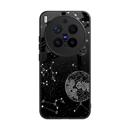 Stellar Voyage back phone cover | glass case for vivo x300 pro