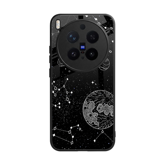 Stellar Voyage back phone cover | glass case for vivo x300 pro