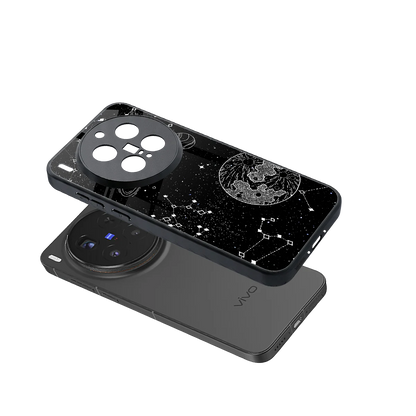Stellar Voyage sleek vivo x300 pro cover with tempered glass back and TPU edges