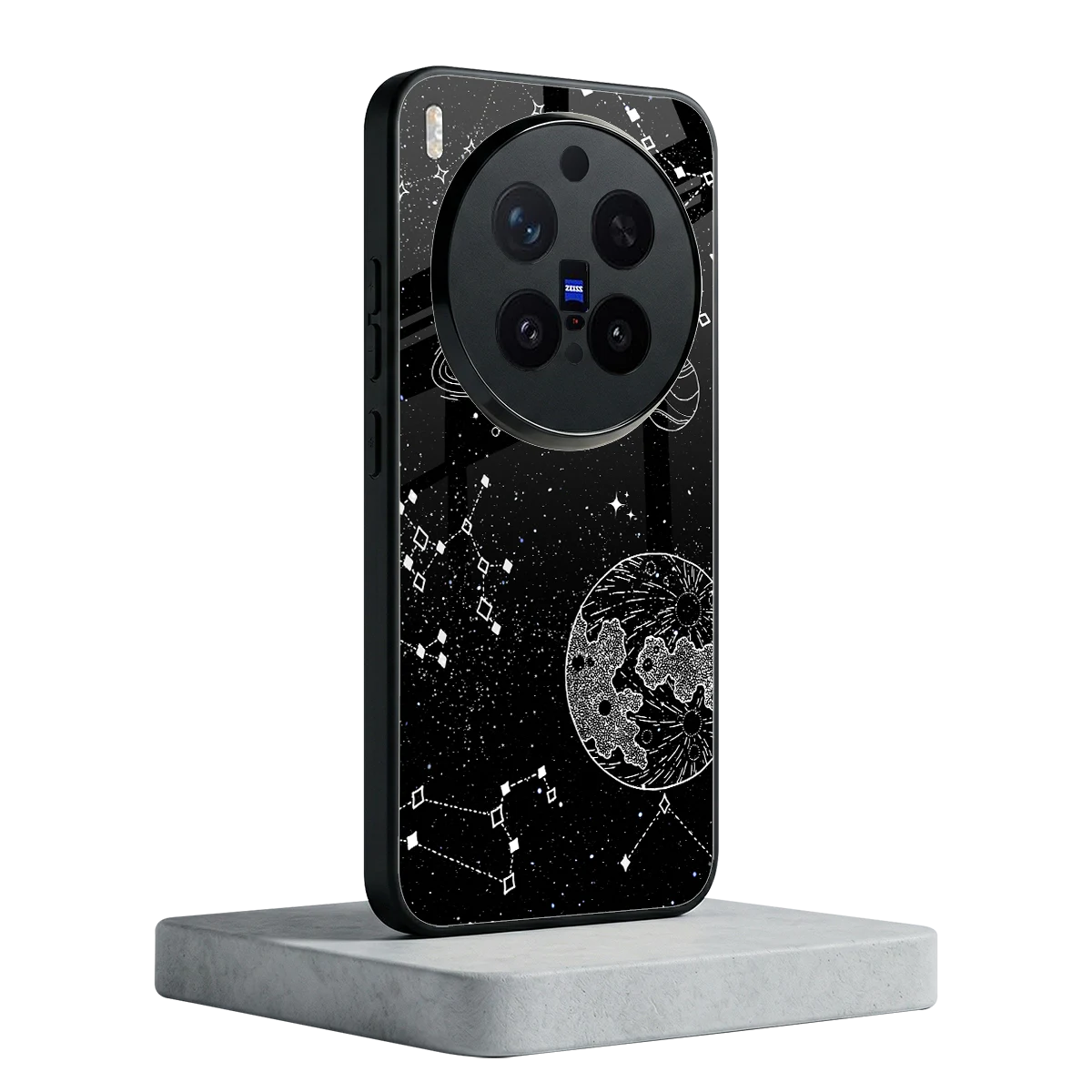 Stellar Voyage vivo x300 pro mobile cover | shockproof glass phone case