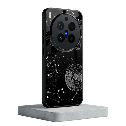 Stellar Voyage vivo x300 pro mobile cover | shockproof glass phone case