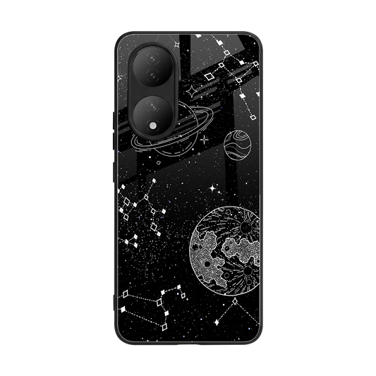 Stellar Voyage back phone cover | glass case for Vivo-y100