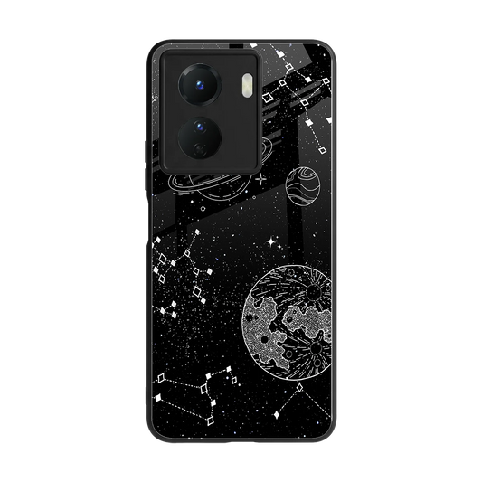 Stellar Voyage back phone cover | glass case for vivo y16