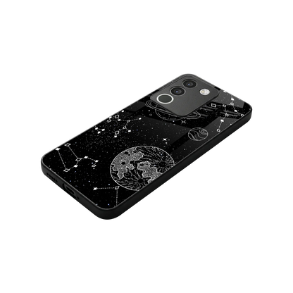 Stellar Voyage stylish phone case for vivo y200 5g | glossy glass and slim fit