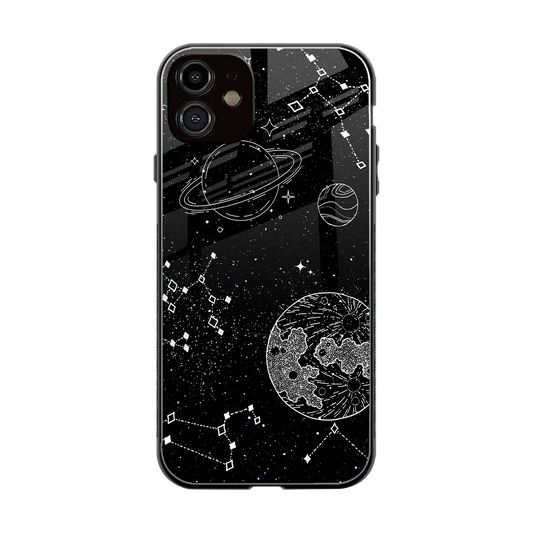 Stellar Voyage back phone cover | glass case for iphone 12