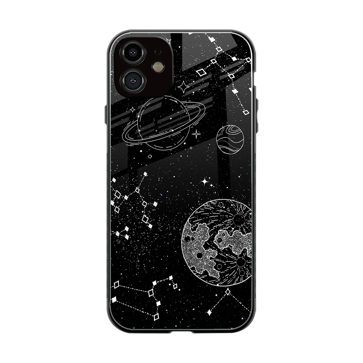 Stellar Voyage back phone cover | glass case for iphone 11