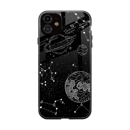 Stellar Voyage back phone cover | glass case for iphone 11