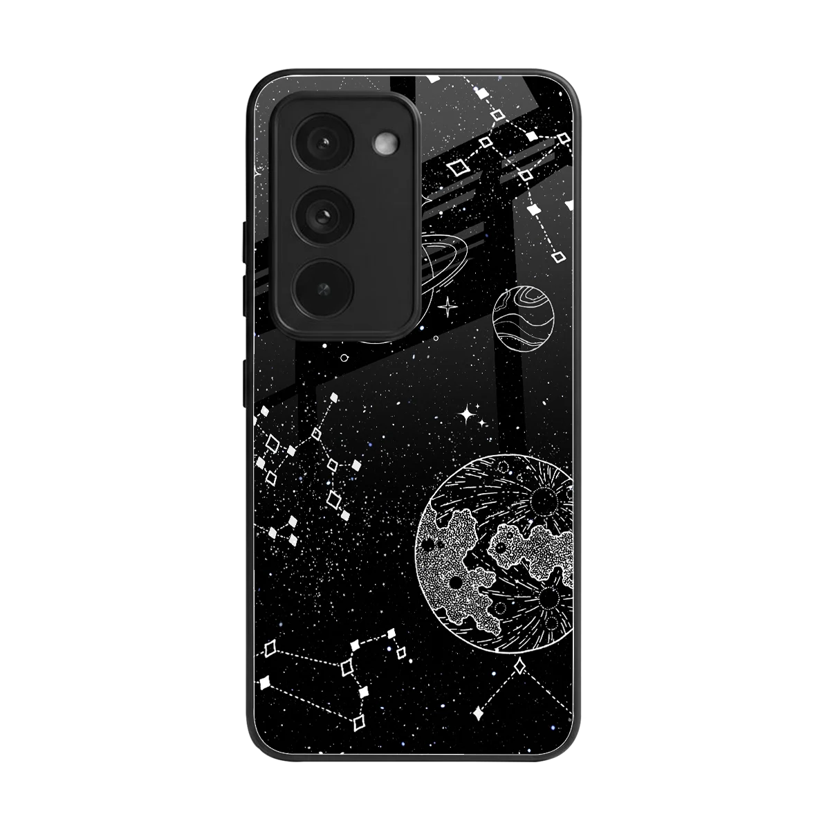 Stellar Voyage back phone cover | glass case for redmi 15 5g
