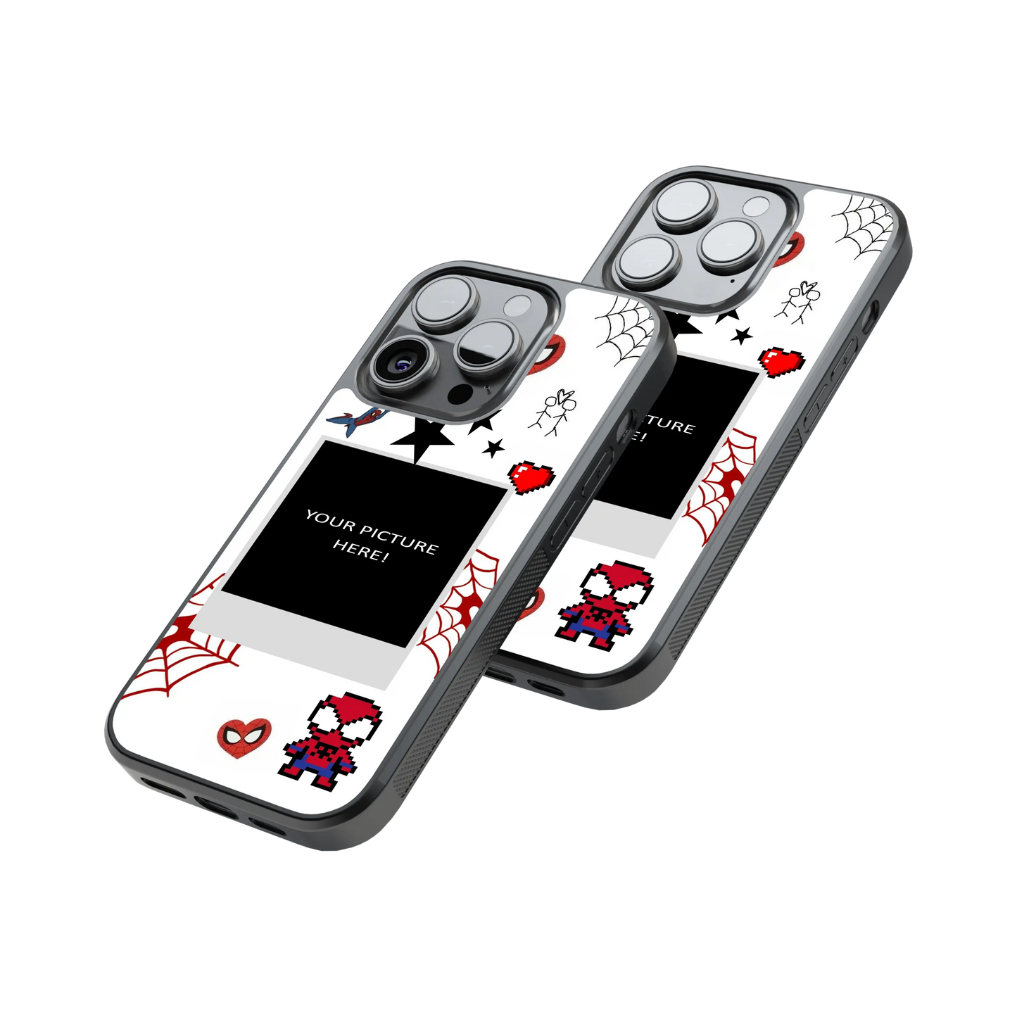 Polaroid Personalised Glass Phone Case