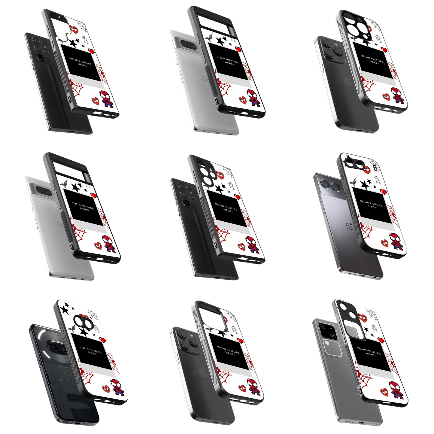 Polaroid Personalised Glass Phone Case