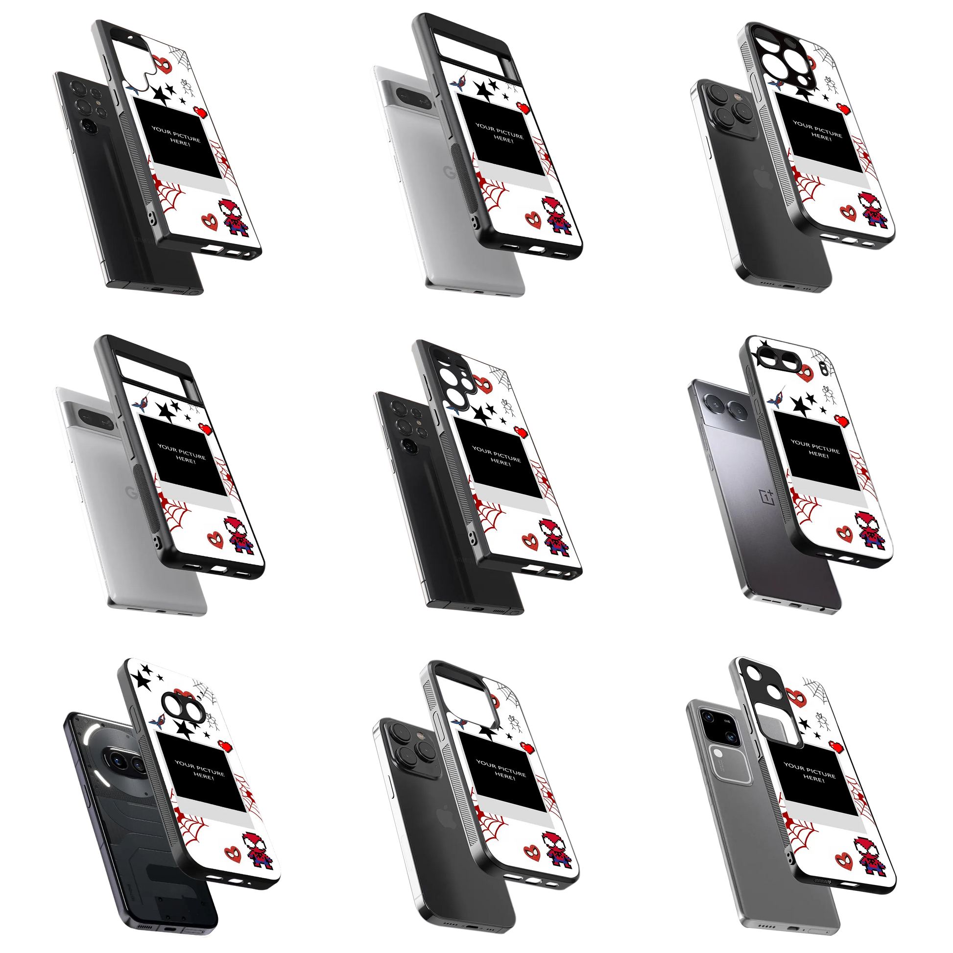 Polaroid Personalised Glass Phone Case