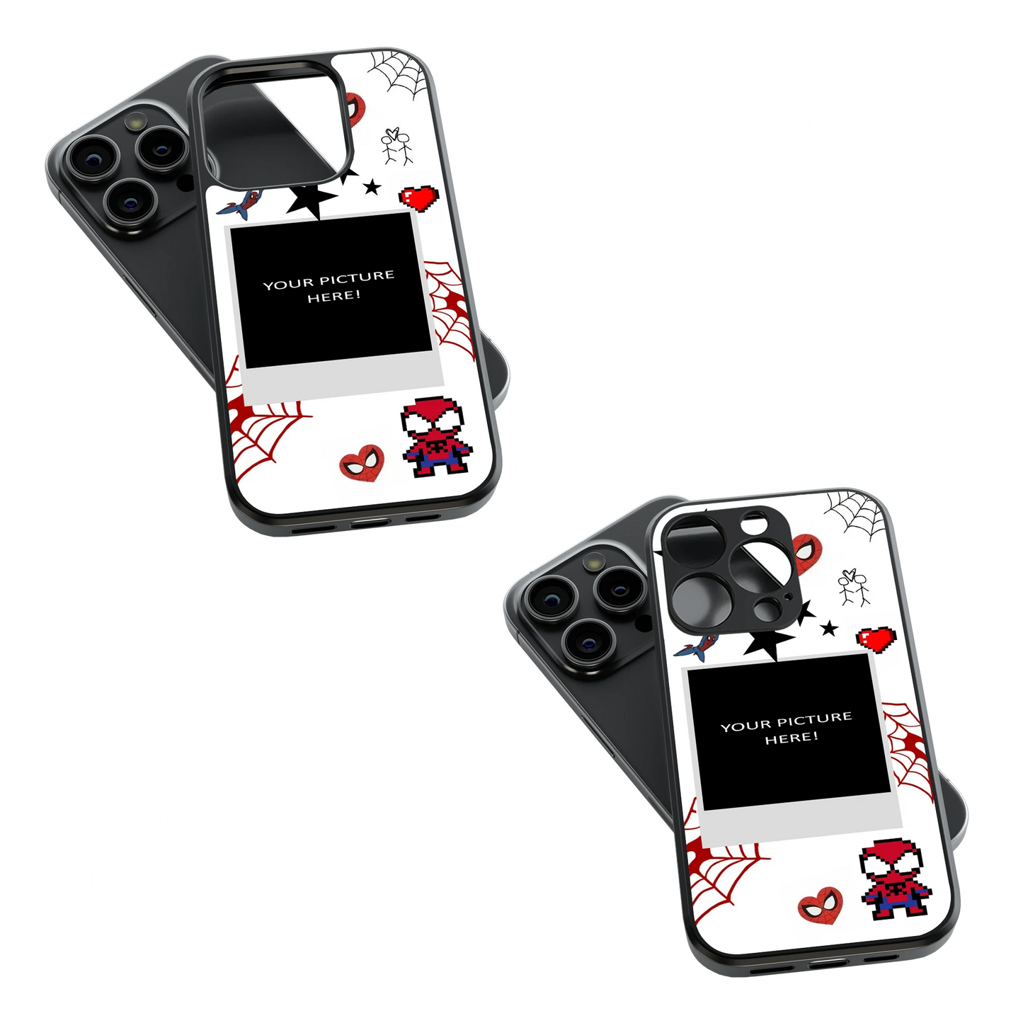 Polaroid Personalised Glass Phone Case