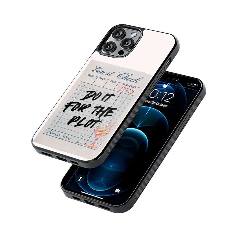 Protective Glass Back Phone Case Compatible with iPhone, Samsung, OnePlus, Pixel & More