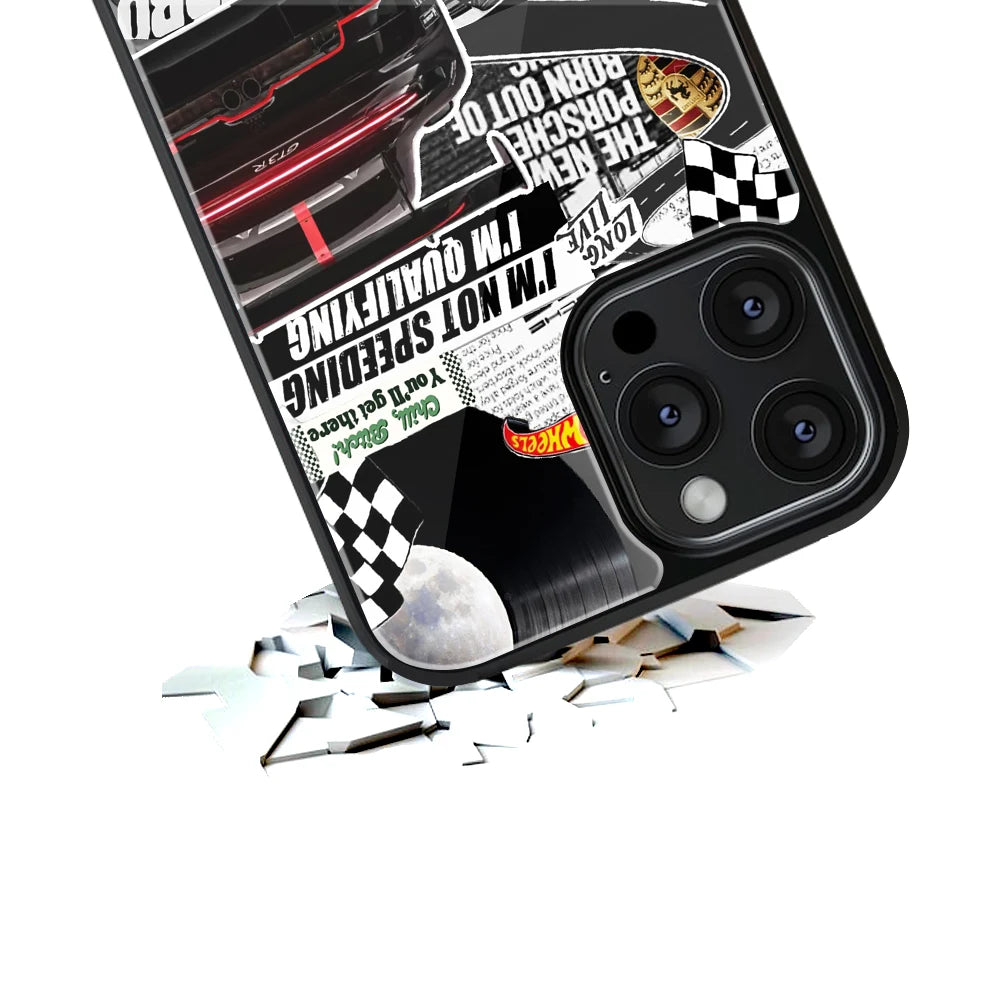 Durable Glass Back Mobile Case for iPhone, Samsung, OnePlus, Google Pixel, Redmi, Vivo, Oppo
