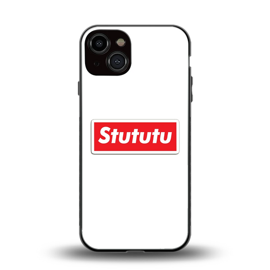 Stututu back phone cover | glass case for iphone 13