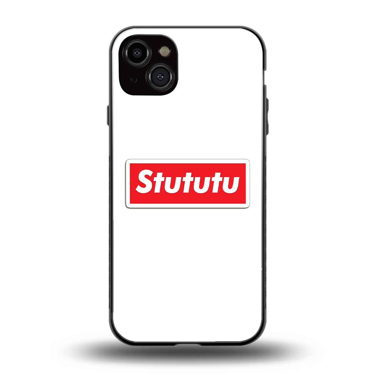 Stututu back phone cover | glass case for iphone 14 plus