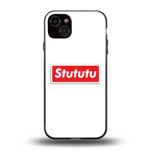 Stututu back phone cover | glass case for iphone 14 plus