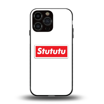 Stututu back phone cover | glass case for iphone 15 pro max