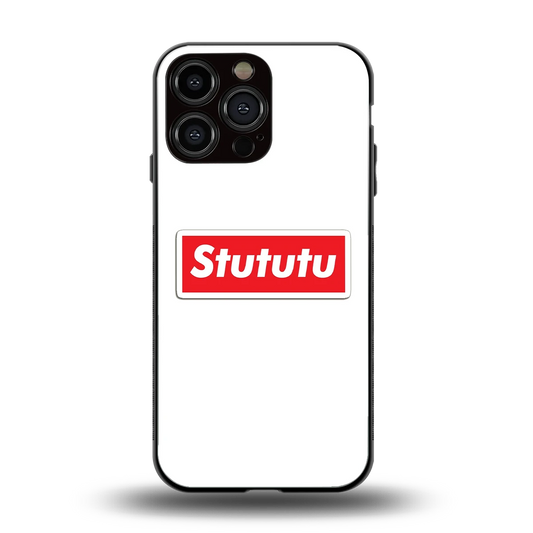 Stututu back phone cover | glass case for iphone 15 pro max