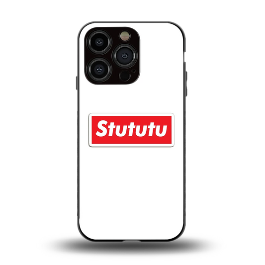 Stututu back phone cover | glass case for iphone 15 pro