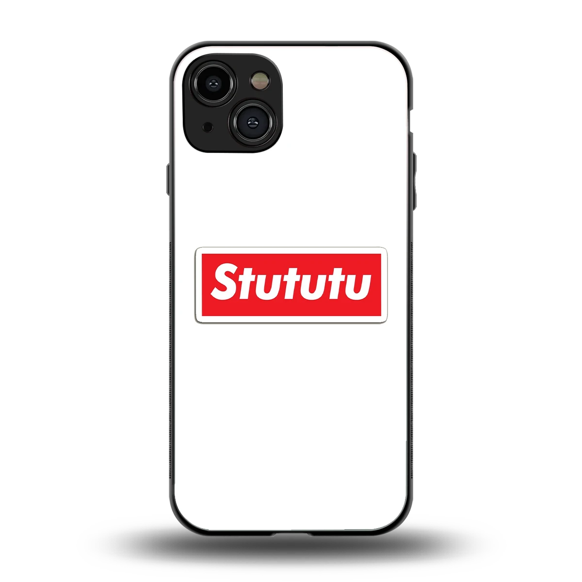 Stututu back phone cover | glass case for iphone 15