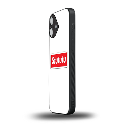 Stututu iphone 16 plus mobile cover | shockproof glass phone case