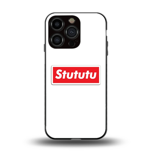 Stututu back phone cover | glass case for iphone 16 pro