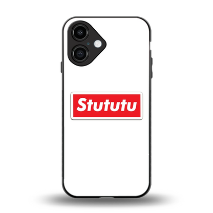 Stututu back phone cover | glass case for iphone 16