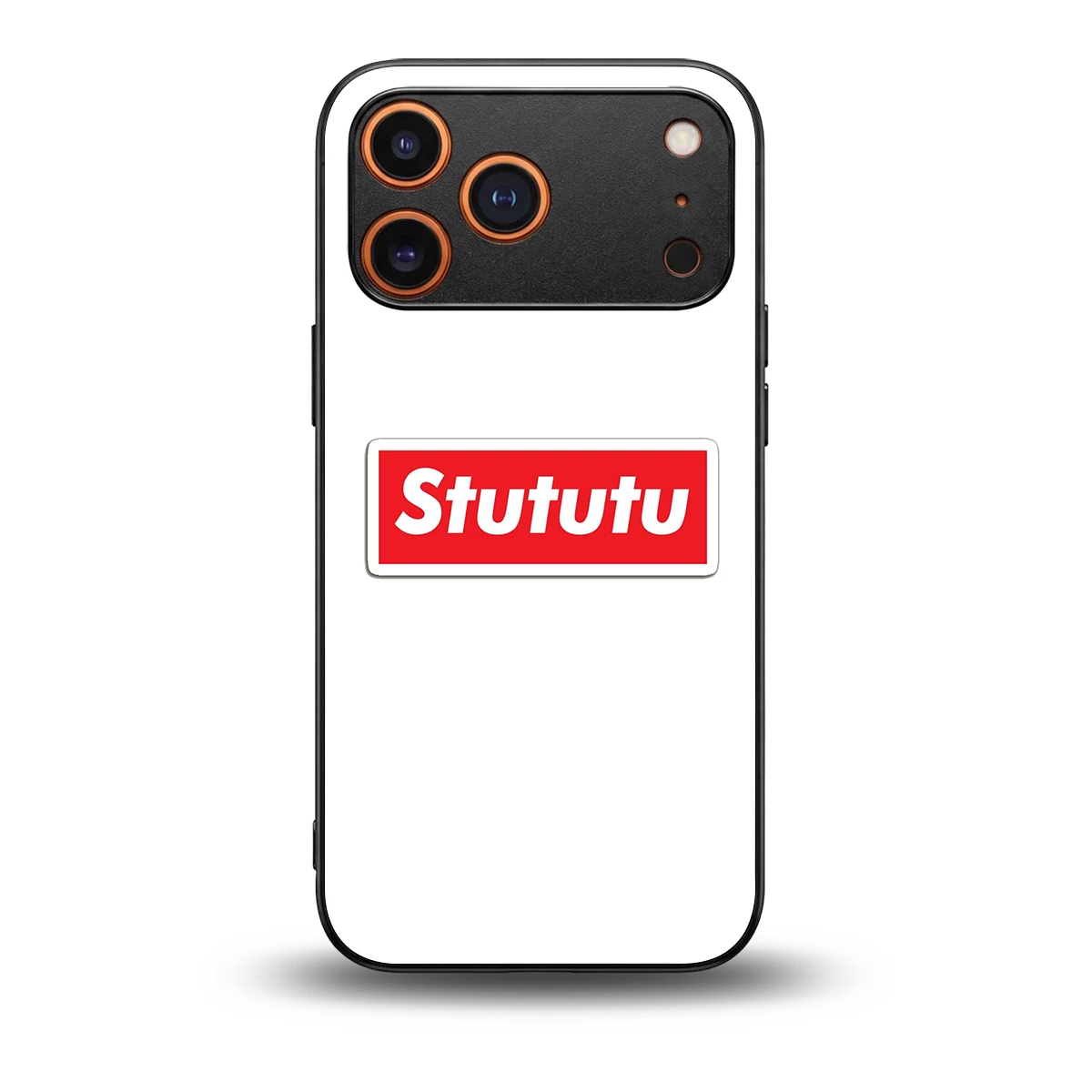 Stututu back phone cover | glass case for iphone 17 pro