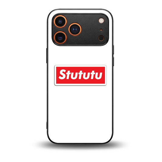 Stututu back phone cover | glass case for iphone 17 pro max