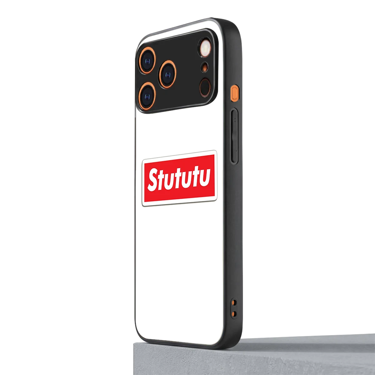 Stututu iphone 17 pro mobile cover | shockproof glass phone case