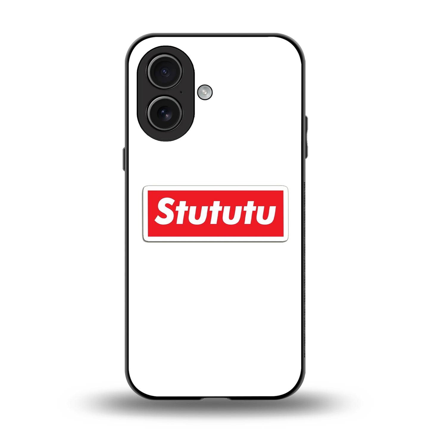 Stututu back phone cover | glass case for iphone 17