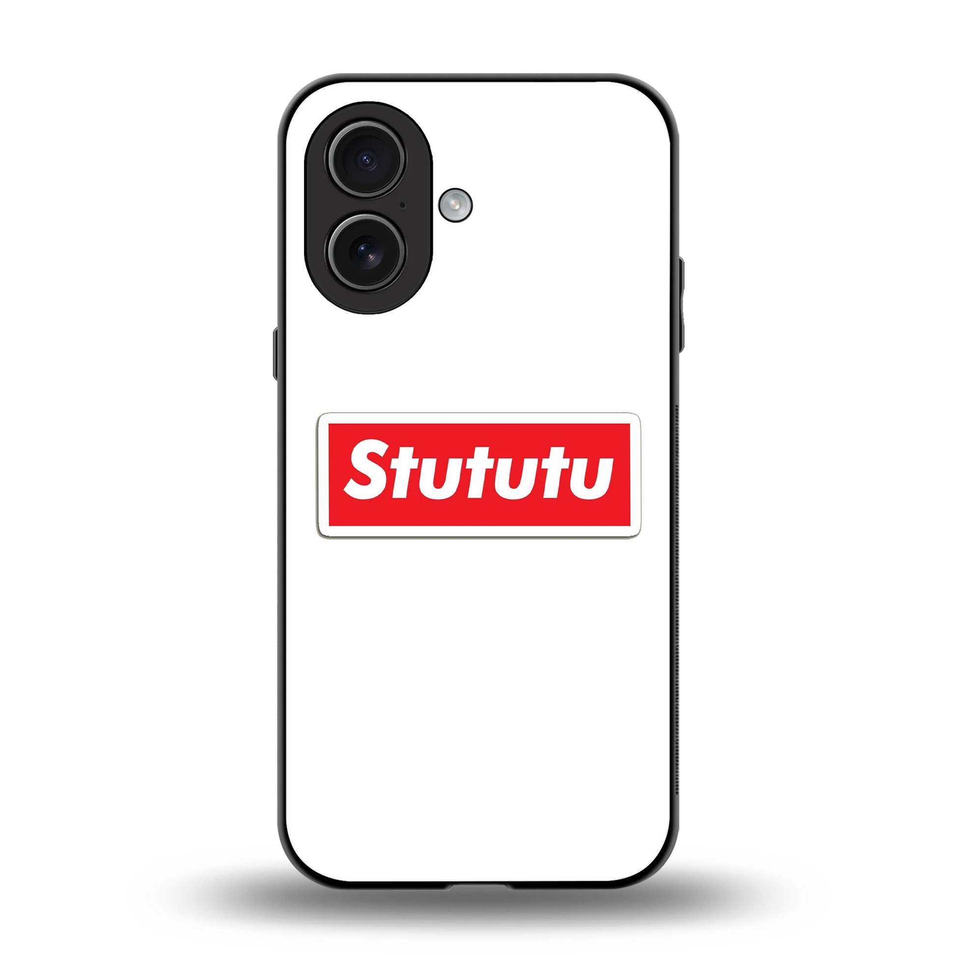 Stututu back phone cover | glass case for iphone 17