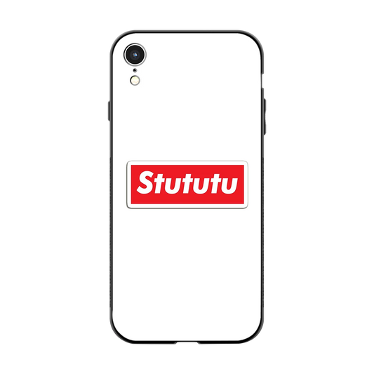 Stututu back phone cover | glass case for iphone xr