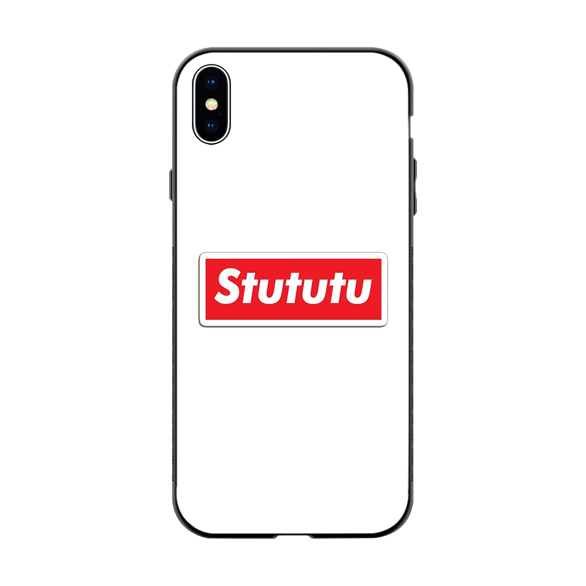 Stututu back phone cover | glass case for iphone xs max