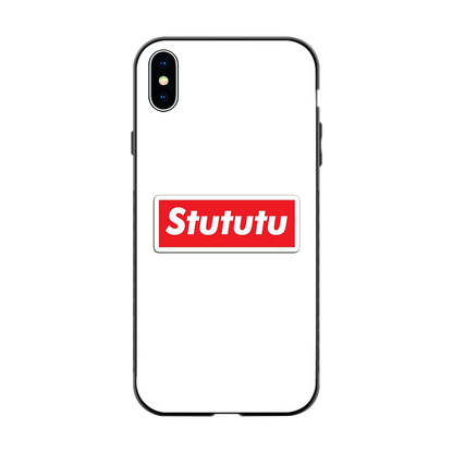 Stututu back phone cover | glass case for iphone xs max