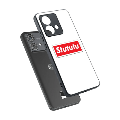 Stututu sleek motorola edge 40 neo 5g cover with tempered glass back and TPU edges