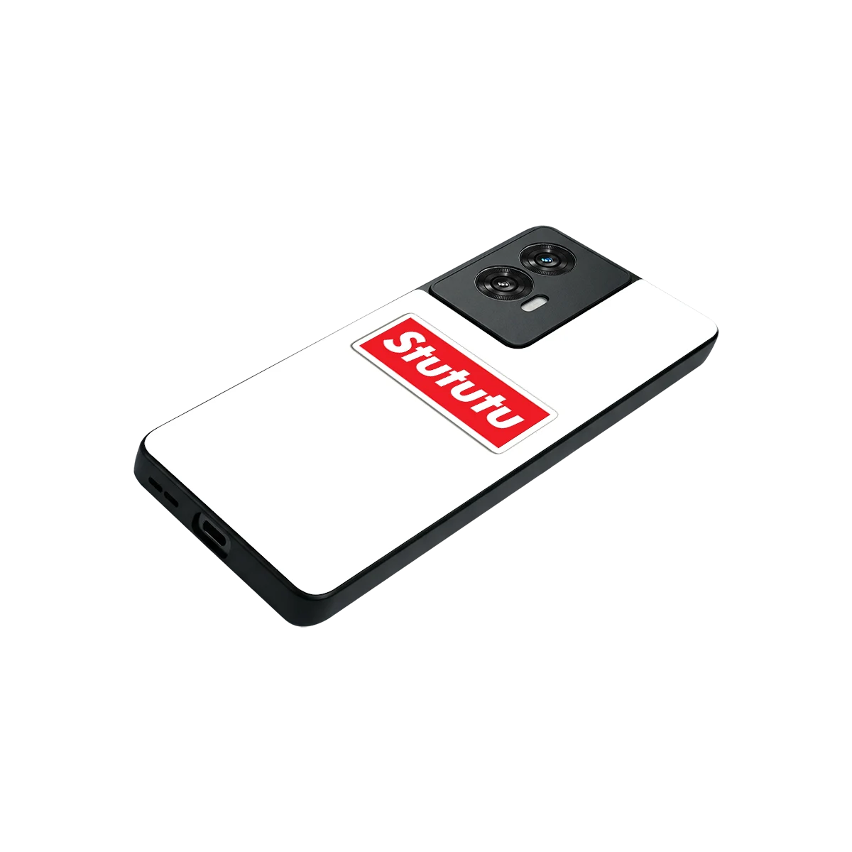 Stututu stylish phone case for motorola edge 50 fusion | glossy glass and slim fit