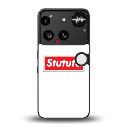 Stututu back phone cover | glass case for nothing phone 3