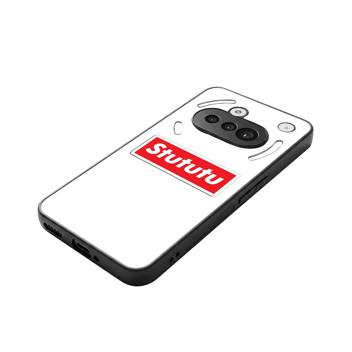 Stututu stylish phone case for nothing phone 3a | glossy glass and slim fit
