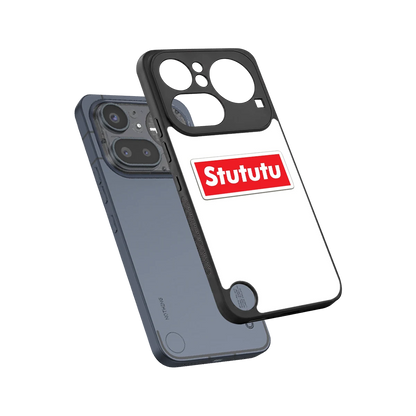 Stututu sleek nothing phone 4a pro cover with tempered glass back and TPU edges