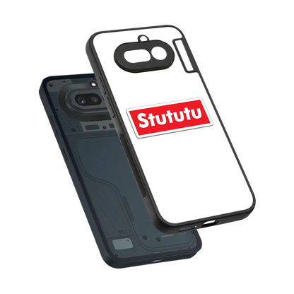 Stututu sleek nothing phone 4a cover with tempered glass back and TPU edges