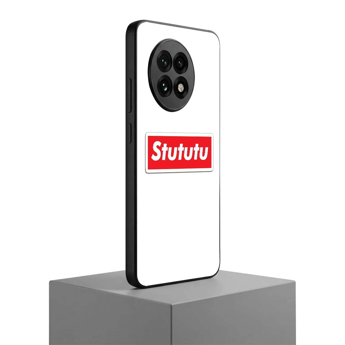 Stututu oneplus 13r mobile cover | shockproof glass phone case