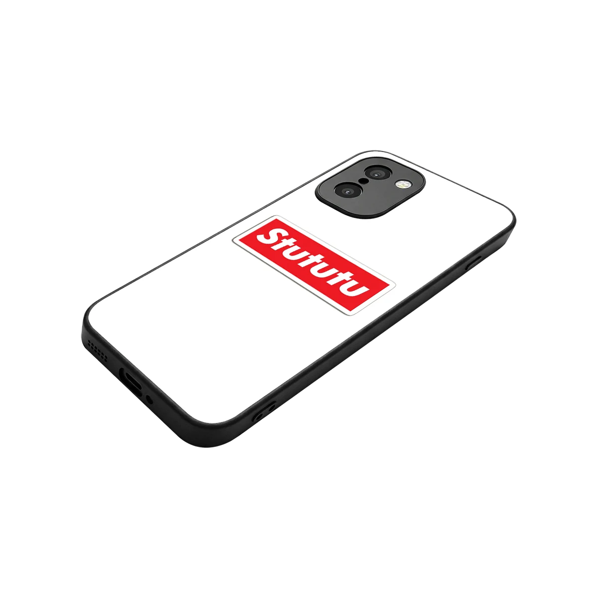 Stututu stylish phone case for oneplus 15r | glossy glass and slim fit