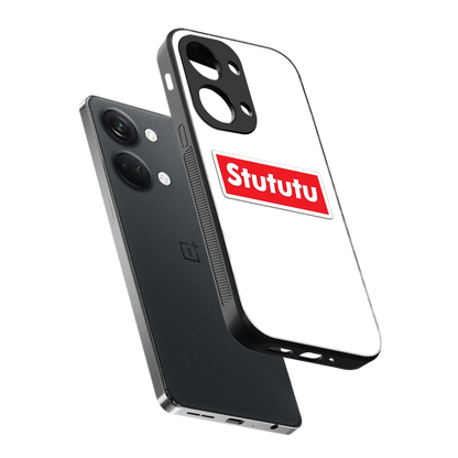 Stututu sleek oneplus nord 3 cover with tempered glass back and TPU edges