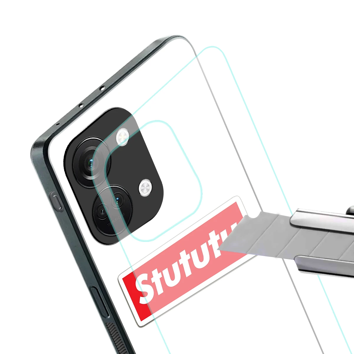 Stututu stylish phone case for oneplus nord 3 | glossy glass and slim fit