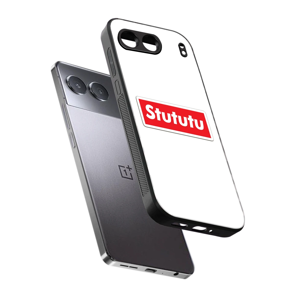 Stututu sleek oneplus nord 4 cover with tempered glass back and TPU edges