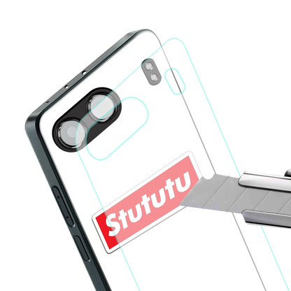 Stututu stylish phone case for oneplus nord 4 | glossy glass and slim fit